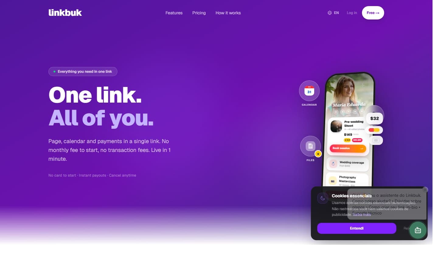 Linkbuk SaaS dashboard